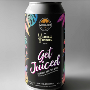 Get Juiced is a collaboration between Imperial City Brew House in Sarnia and Jackass Brewing in Cambridge.  (photo of the imperial city)