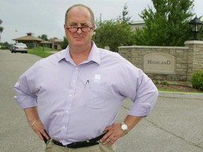 Stephen Orser in front of the Highland Country Club.