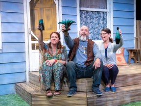 Sarah Machin Gale, Jim Doucette and Monique Lund star in Bonnie Green's Meet My Sister on at Port Stanley Festival Theatre until Sept. 10.
