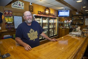 Louis Patrick, president of the Royal Canadian Legion chapter in Delaware, said booking a band to play once a month was one way the club tried to attract new members.  (Derek Ruttan/London Free Press)