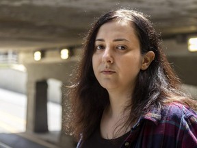 Clara Sorrenti, a London transgender activist, is pictured on Tuesday August 9, 2022. (MIKE HENSEN/The London Free Press)