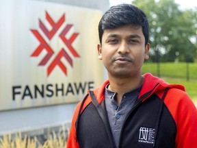 Ismail Aravai, president of the Fanshawe Student Union, said he hopes a new website will help students find places to live in a tight rental market in London.
Photograph taken on Monday, Aug. 15, 2022. 
Mike Hensen/The London Free Press