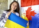 Iryna Nazar, 18, a Ukrainian refugee, is celebrating Ukrainian Independence Day here,, 7,700 kilometres from home. Nazar, a university student, is living in Strathroy at the home of Jody Brouwer. Photograph taken on Tuesday August 23, 2022.  (Mike Hensen/The London Free Press)