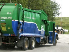 A truck from the Bluewater Recycling Association (BRA)