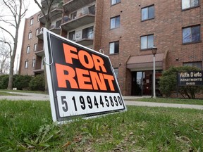 A For Rent sign. (Postmedia Network file photo)