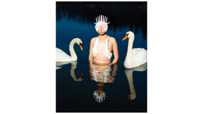 Artist Sage Szkapamike Stewart's photographic piece, Urban Bath, won a $100,000 painting prize at the inaugural Art Comp competition organized by 100 Kellogg Lane in London.