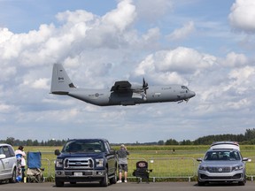 A CC-130J Hercules performs at Airshow London 2022 in London on Saturday September 10, 2022. Derek Ruttan/The London Free Press/Postmedia Network