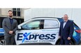 James Norris (left) and Mike Elliott, owners of Express Employment, serve London region including Tillsonburg, Stratford, Strathroy and Woodstock. Supplied