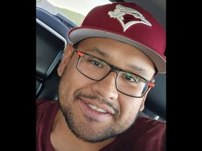 Myles Sanderson, 32, is involved in an active investigation for multiple homicides that occurred in James Smith Cree Nation and the village of Weldon on Sept. 4, 2022.