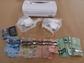One man faces charges after officers seized drugs valued at more than $27,000 from a London home and vehicle on Oct. 15, London police say. (London police photo)