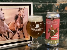 Sounds Like You Could Use a Pony Ride is the latest entry in the Tiny Batch series at Refined Fool in Sarnia. Pony Ride is an 8.5 per cent alcohol Belgian-style IPA. (REFINED FOOL photo)