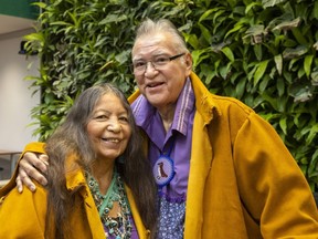 Indigenous broadcasters Mary Lou and Dan Smoke received honorary degrees from Western University on Friday, Oct. 21, 2022. 
Mike Hensen/The London Free Press