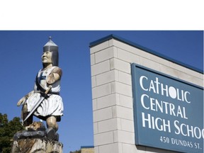 Catholic Central High in downtown London.