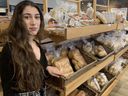 Tugce Pliuta, manager of the reopened International Bakery, emigrated from Turkey just months ago with her husband and his family who fled the war in Ukraine. (NORMAN DO BONO/The London Free Press)