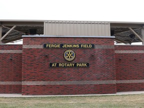 Fergie Jenkins Field at Rotary Park in Chatham is the proposed home for an expansion team in the Intercounty Baseball League. (Mark Malone/Postmedia Network)