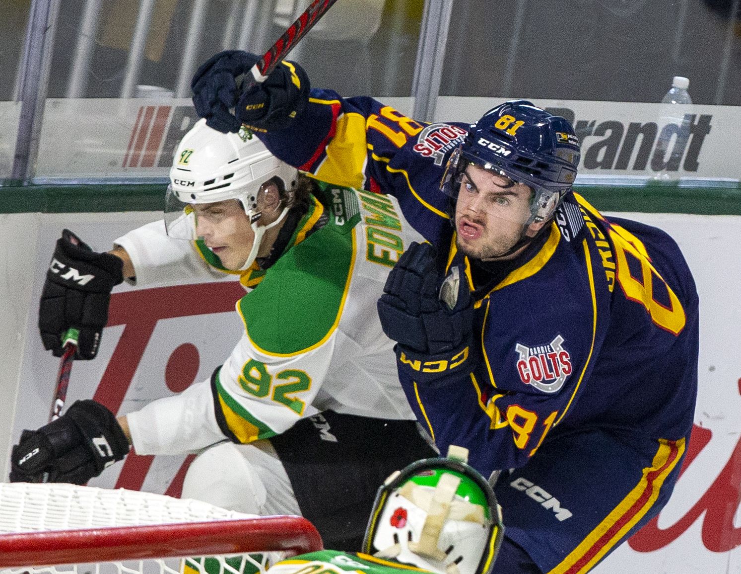 April 2nd 2022, Barrie Colts Beat the London Knights 5-4 in