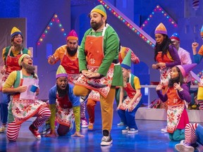 Actor Izad Etemadi makes his return to the Grand Theatre in the lead role of Elf: The Musical that opens Friday and has been extended until Dec. 31. Photograph taken on Tuesday, Nov. 22, 2022. (Mike Hensen/The London Free Press)