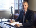 London lawyer Rob Talach, photographed in his office in London on Wednesday, Nov. 23, 2022, is lobbying for changes to proposed Ontario legislation that would further restrict the use of non-disclosure agreements by universities and colleges when employees are fired for sexual harassment or other sexual misconduct. (Mike Hensen/The London Free Press)