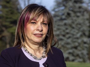 Brescia University College professor Roula Hawa and her students worked with the London Abused Women's Centre to collect data on the housing crisis’s impact on women experiencing domestic abuse. Photograph taken Wednesday, Nov. 23, 2022. (Mike Hensen/The London Free Press)