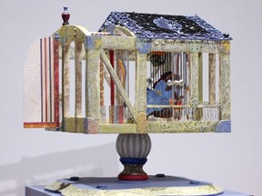 This piece, titled Pavilion, is part of a new exhibition, The Box, on at Michael Gibson Gallery of works by former London artist Tony Urquhart, who died in January.