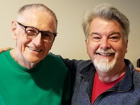 Art Fidler, left, and Rick Smith will co-direct the first production of the Silver Spotlight Theatre company, Babes in Arms, in March. The new company, whose casts and crews will be 55 and older, was announced Monday by London's Musical Theatre Productions.