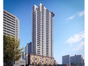 A 35-storey, 435-unit highrise is proposed for 300-320 King St., beside the DoubleTree by Hilton. This rendering shows the proposed tower on the northwest corner of King and Waterloo streets.