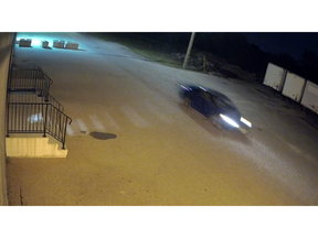 London police have released a new photo of a suspect car believed to be involved in a fatal hit-and-run crash the killed an international student, saying the vehicle was seen on Richmond Street before the collision (London police handout)