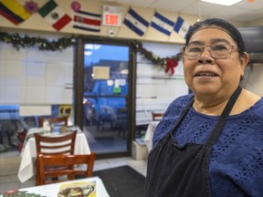 Ana Rodriguez said she realized a lifelong dream of owning her own restaurant when she opened Los Comales Latin Food nearly 15 years ago but the time has come for her to retire. The restaurant at 561 Southdale Rd. E. is closing Dec. 31. Photograph taken on Friday, Dec. 16, 2022. (Mike Hensen/The London Free Press)