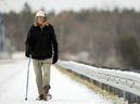 Arnold Marsman, 88, goes for his daily constitutional in Fanshawe Conservation Area on Monday, Dec. 19, 2022. Marsman said, 