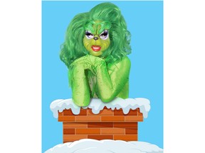 Drag queen BOA from Canada's Drag Race headlines as The Grinch in a holiday drag show at Eastside Bar and Grill Thursday.