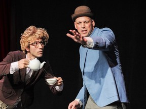 Vancouver-based comedy duo James (Aaron Malkin) and Jamesy (Alastair Knowles) bring their O Christmas Tea show to London's Centennial Hall Friday.