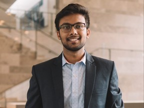 Western medical student Maitray Patel is using machine learning to look for markers of long COVID in patients' blood. (Supplied)