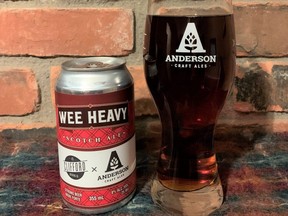 Anderson Craft Ales of London and Clifford Brewing of Hamilton worked together to brew a wee heavy Scotch Ale, an ideal malt-forward beer for cold winter nights. (BARBARA TAYLOR/Postmedia Network)