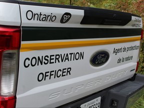 A vehicle used by a conservation officer with Ontario's ministry of natural resources is shown. (Handout)