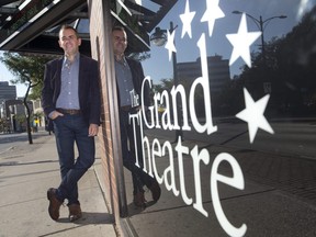 Dennis Garnhum stands outside the Grand Theatre in London on Oct. 6, 2016, after he was appointed as the theatre's artistic director. Garnhum announced Tuesday he's leaving the Grand to pursue other creative endeavours. (Free Press file photo)
