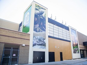 Reptilia has posted signs on Westmount Commons where it plans to open a zoo in March that will display native and exotic animals. Photo taken Tuesday, Feb. 14, 2023. (Derek Ruttan/The London Free Press)