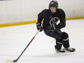 Ryan Roobroeck of the London Jr. Knights AAA U16 team has earned a spot with Team Ontario for the Canada Winter Games. (Mike Hensen/The London Free Press)