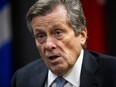 Toronto Mayor John Tory in his City Hall office in Toronto on Dec. 21, 2022.