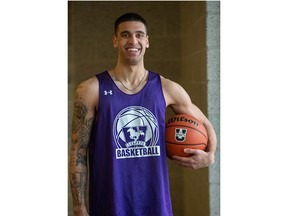 Forward Aryan Sharma is the Western Mustangs basketball squad's new hot hand this season, second in OUA scoring heading into Saturday's regular season finale against Laurier. (Derek Ruttan/The London Free Press)