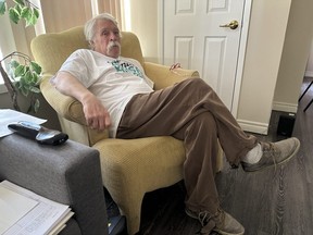 Randy Fisher, 71, says he could be homeless at the end of the month after he was "renovicted" from a unit he's lived in for about 10 years. It's a trend a local legal clinic says is becoming more common in the city. (JONATHAN JUHA/The London Free Press)