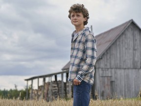 Thirteen-year-old London actor Finlay Wojtak-Hissong stars in the five-part CBC miniseries Essex County that premieres Sunday on CBC at 9 p.m. and streams on CBC Gem. (CBC/Supplied)