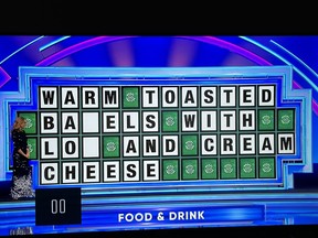 A Wheel of Fortune’ contestant completely botched a bagel-and-lox puzzle this week.