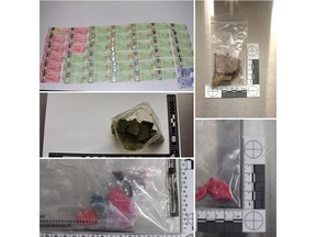 Strathroy-Caradoc police seized seven ounces of fentanyl from a home on Thursday. A woman, 70, is charged with drug trafficking. (Strathroy-Caradoc police photo)
