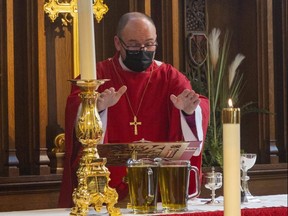 Area faith leaders, including Bishop Todd Townshend of the Diocese of Huron, are expecting larger post-pandemic crowds at area churches during Holy Week. (Mike Hensen/The London Free Press)