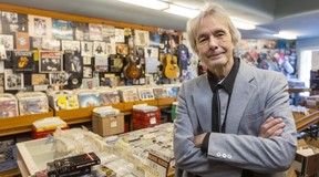 Robert Charles-Dunn, owner of the Village Idiot record store in London’s Wortley Village, has put the business up for sale. Photograph taken on Tuesday April 4, 2023. (Mike Hensen/The London Free Press)