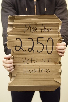A 2016 report by the Canadian Press stated more than 2,250 Canadian veterans are homeless.  (Picture illustration)