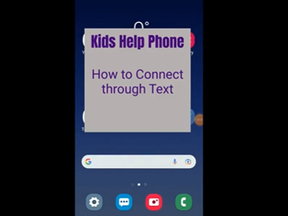 kids help phone text