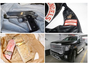 Police seized guns, gold, cash, vehicles, homes and other assets as part of Operation Hobart, a two-year investigation into an alleged online sports betting ring that investigators say was controlled by members of the Hells Angels. (OPP supplied photo)