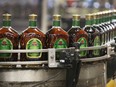 Crown Royal bottles are shown at the Diageo Canada bottling plant in Amherstburg on Friday, June 3, 2022.