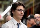 Prime Minister Justin Trudeau wears safety glasses while touring the Stellantis Assembly Plant in Windsor in January 2023 (REUTERS/Rebecca Cook)